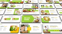 绿色健康饮食演示模板示例3