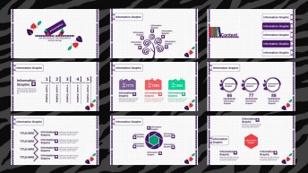 小清新紫色信息图表30页-【赠】霸气虎纹五色模板示例2