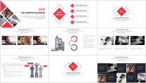 【企业画册-5】简约大气通用商务报告模板|红色示例3
