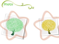 可爱清新绿色小树示例4